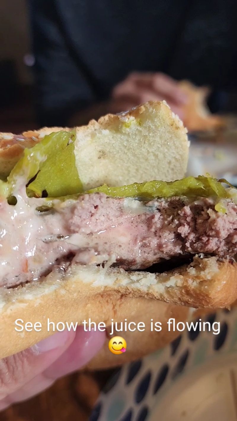 The Mushroom and Roasted Green Chile Burger Options