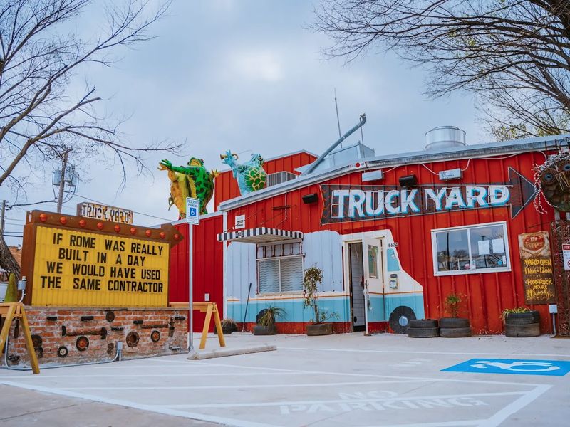 13 Texas Patio Restaurants With Views Worth Staying For 6 Truck Yard - Dallas, Texas
