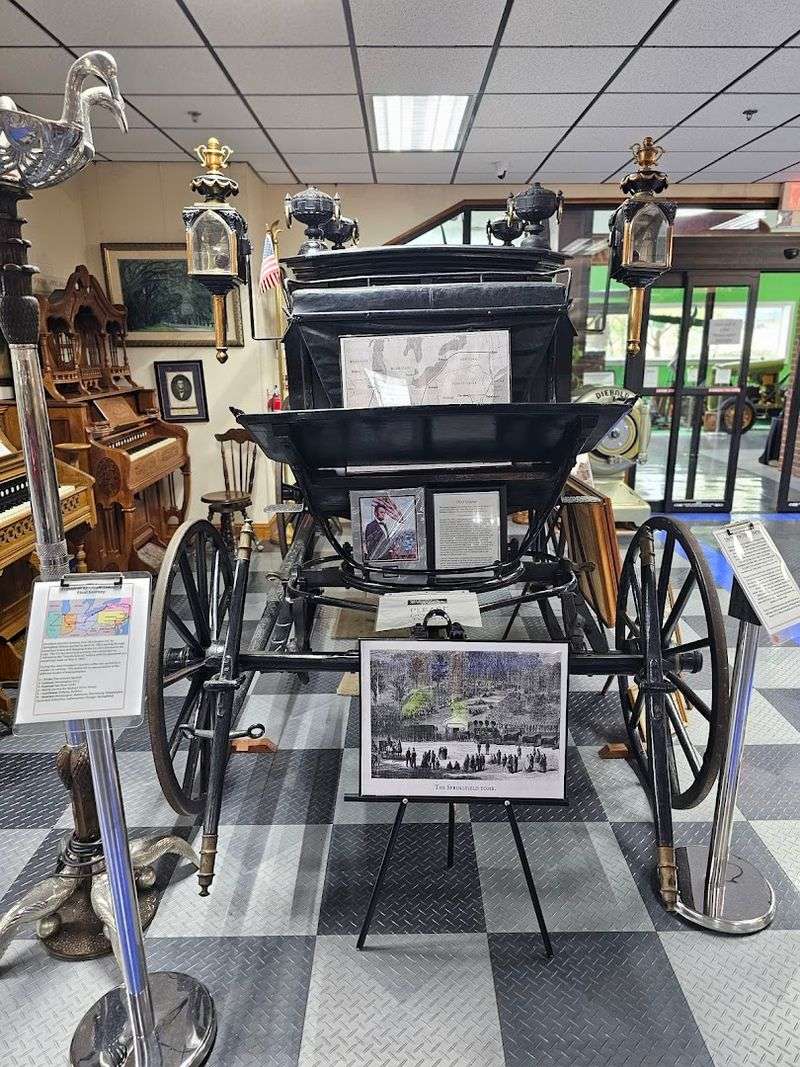 This Hidden Florida Car Museum Features More Than 160 Vintage Vehicles 3 Abraham Lincoln's Historic Carriage and Hearse
