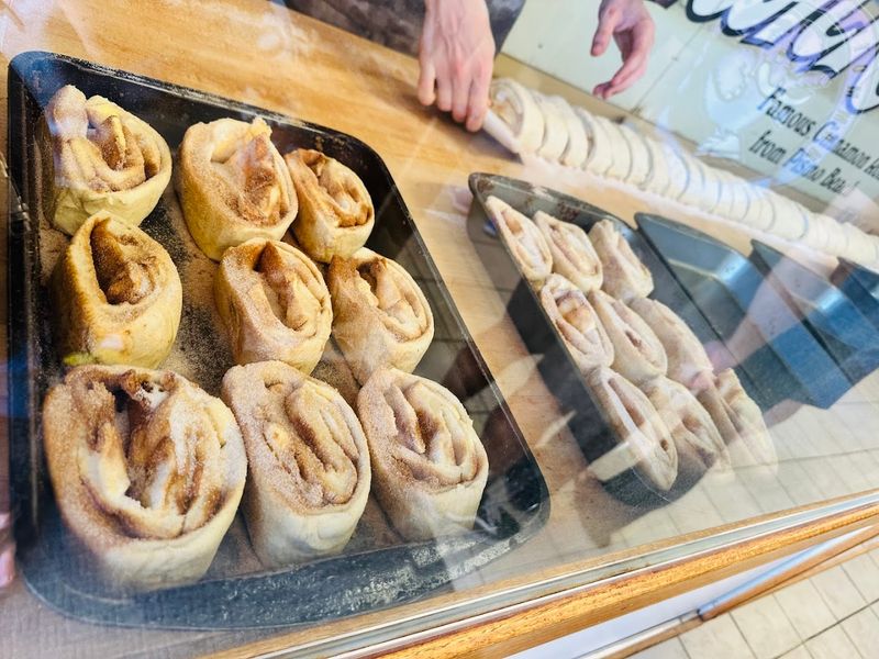 This California breakfast spot serves cinnamon rolls so big people end up talking about them all day 8 Live Roll Prep You Can Watch From the Line