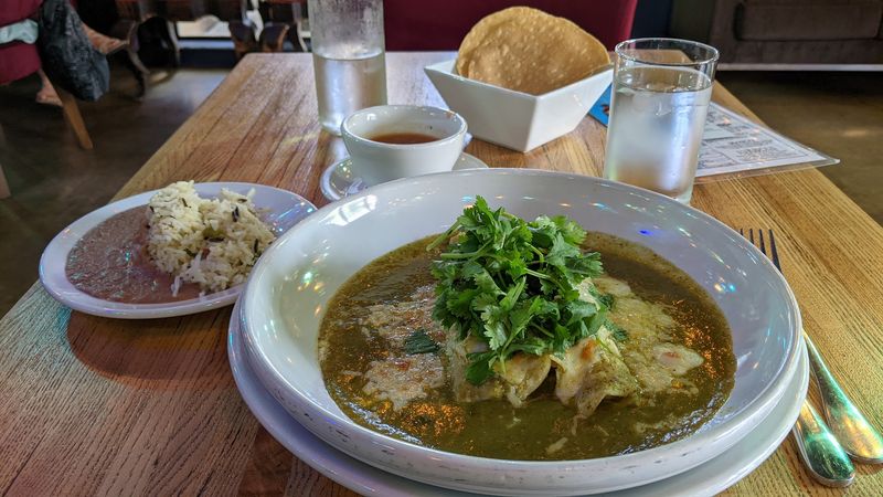 This Arizona desert town is home to a restaurant people swear is worth every mile 5 Green Chili Chicken Enchiladas Worth a 100-Mile Round Trip