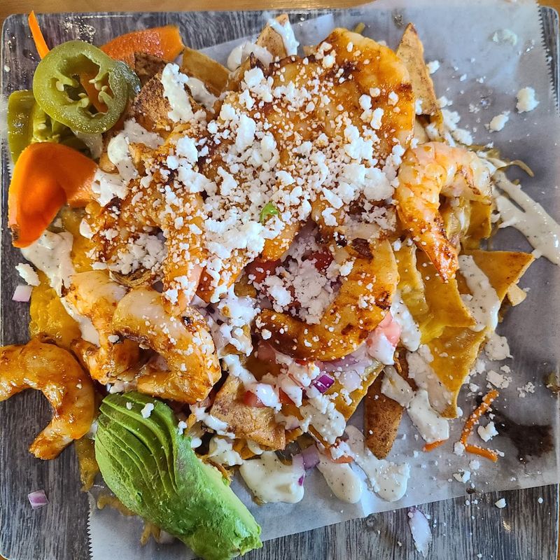 Shrimp Nachos as a Special