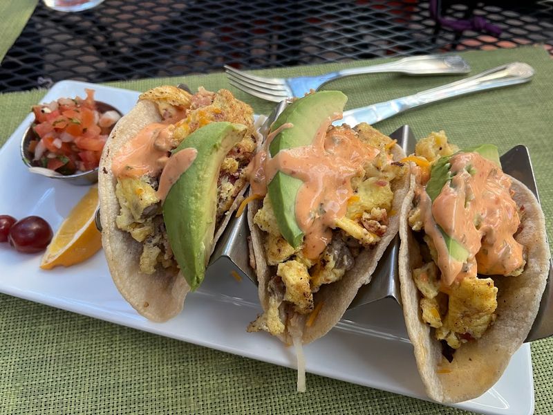 Breakfast Tacos With a Sauce That Hits Different