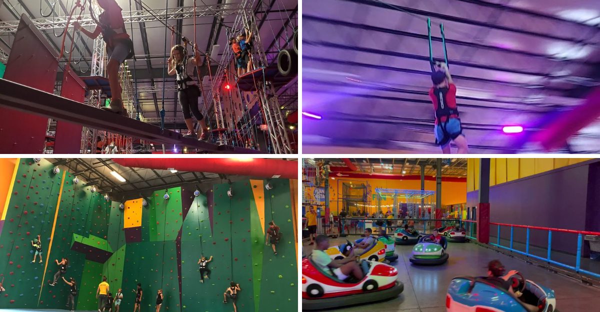 This Massive Indoor Obstacle Park in Florida Is Packed With Fun