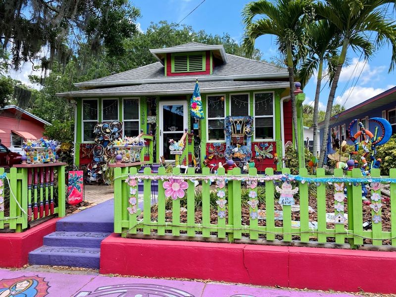 This Quirky Art Village in Florida Is Full of Whimsical Charm 2 Colorful Bungalows That Double as Galleries