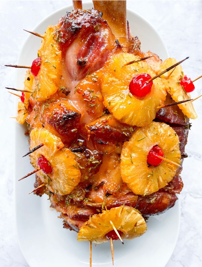 Ham and pineapple bake