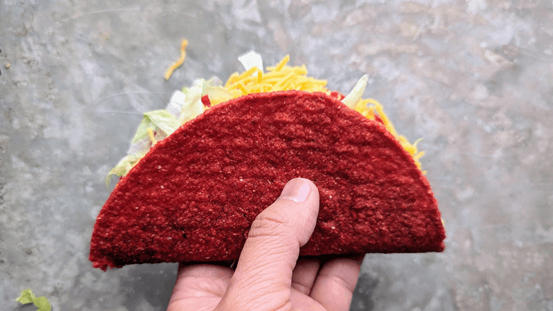 Volcano taco