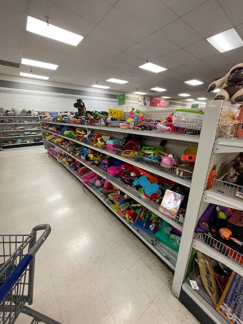 Kids' Section Stocked With Toys and Clothes