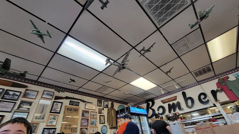 Model Airplanes Hanging From the Ceiling