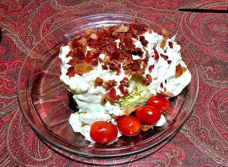 Wedge Salad with Blue Cheese Dressing