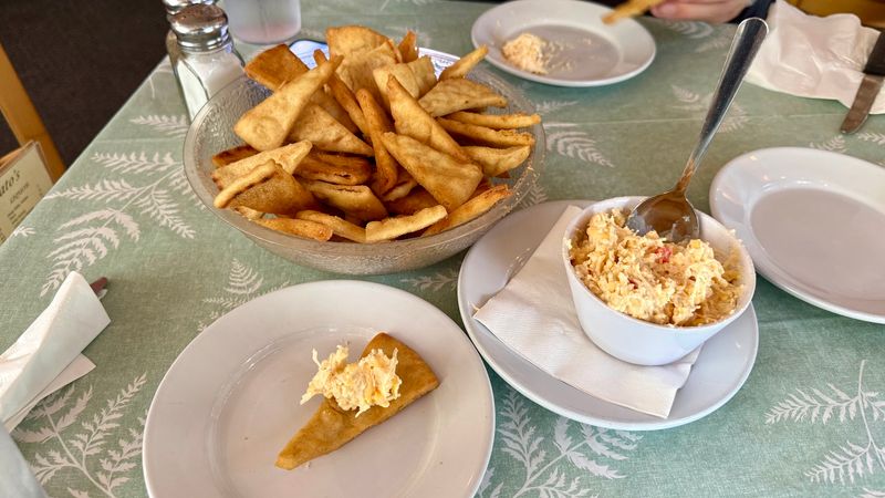 The Famous Pimento Cheese and Pita Chips