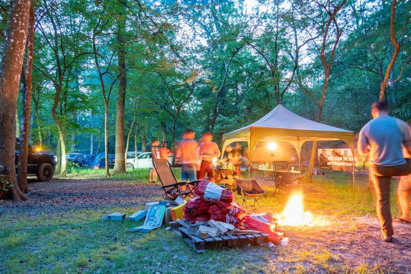 Camping Under the Stars After a Day on the Water