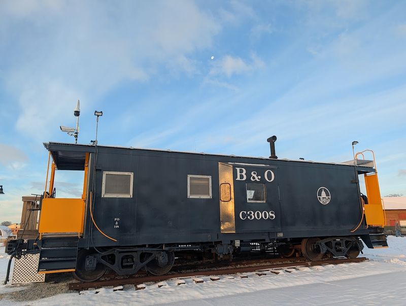 The Historic B&O Caboose on Display