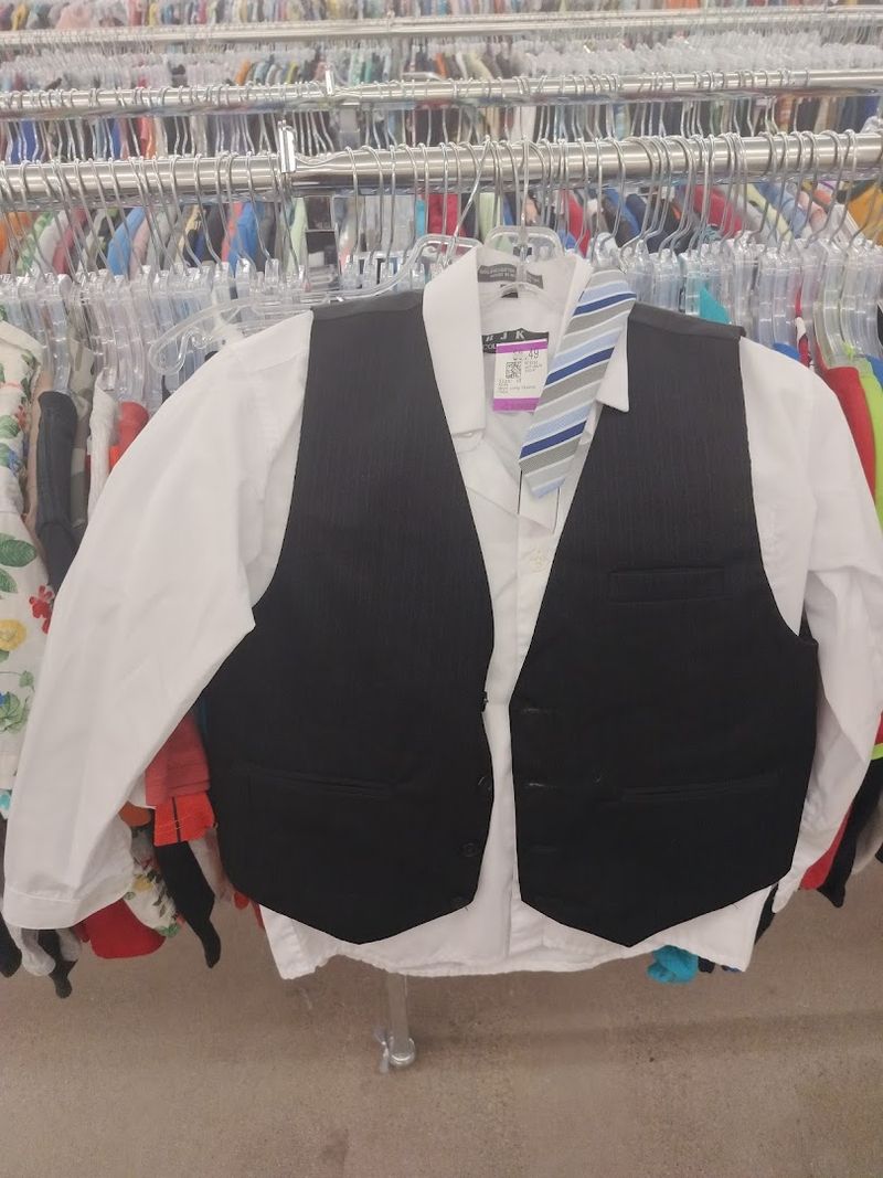 Clothing Selection Sorted by Size — A Rare Find