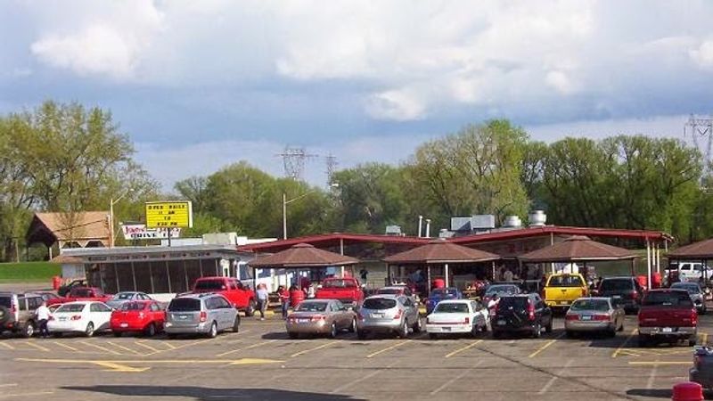 Plenty of Parking and Covered Seating