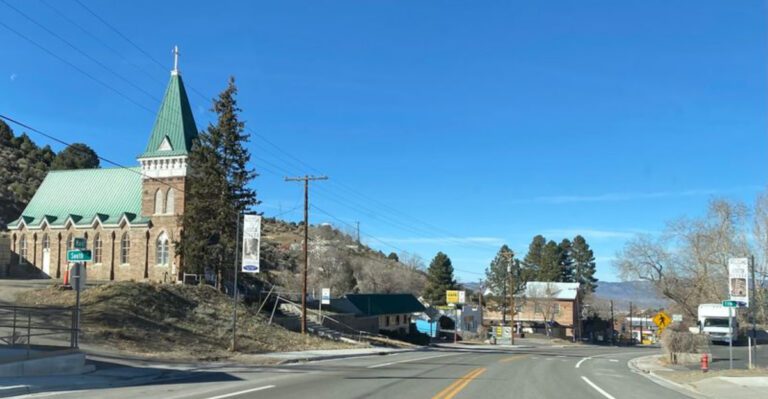 A charming Nevada town that looks like it belongs on a postcard