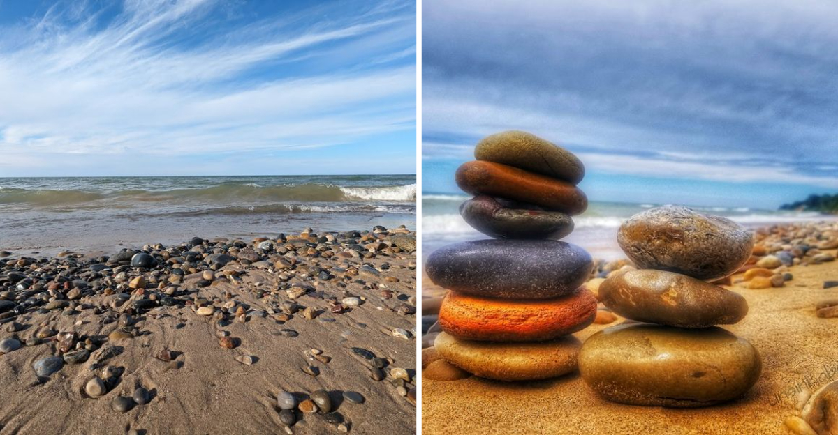 A little known Michigan beach park where you can discover unique stones and gems