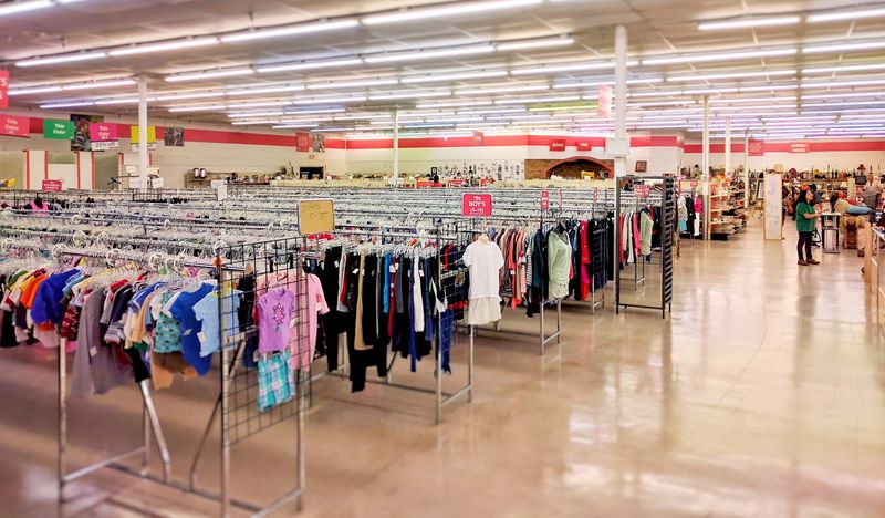 Clothing racks with real bargain potential