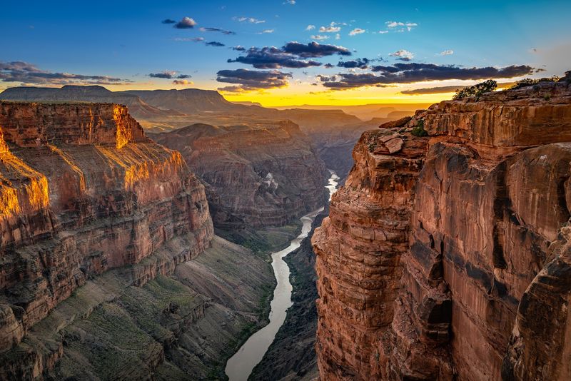 The Dramatic 3,000-Foot Drop to the Colorado River