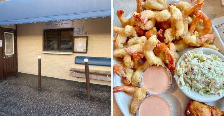 A simple Florida spot known for its incredible fried shrimp