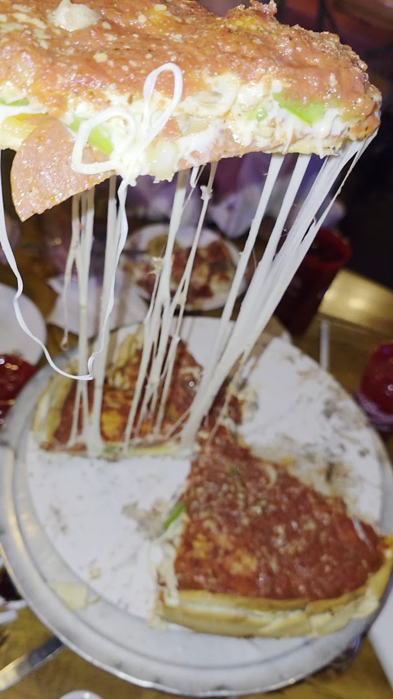 The Famous Deep-Dish Stuffed Pizza