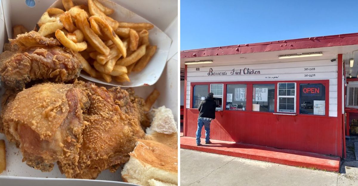 A simple Texas restaurant famous for its fried chicken