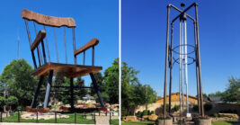 A unique Illinois town known for its oversized attractions