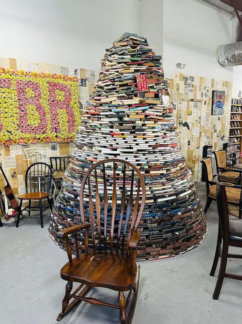 An Epic Book Stack Display Worth Seeing