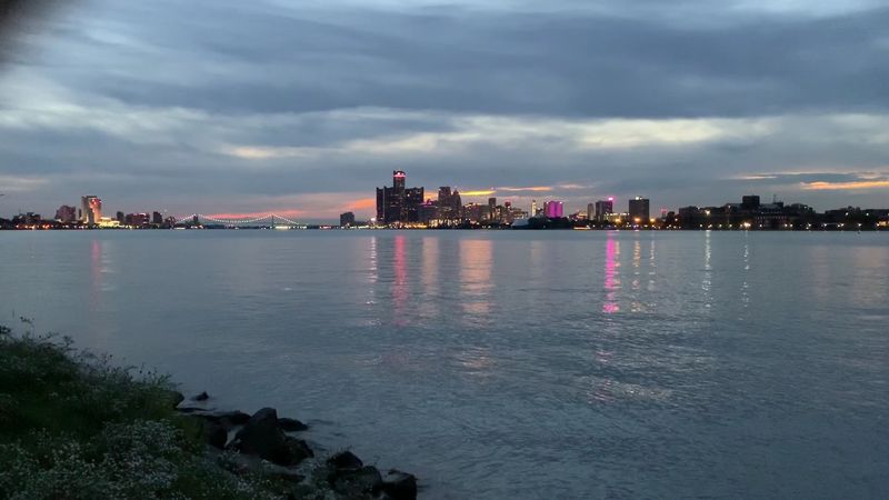 Breathtaking Views of the Detroit River and Canadian Shoreline