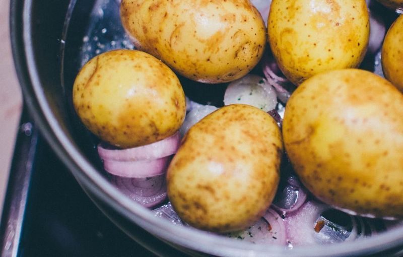 Canned whole potatoes