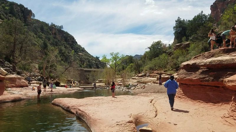 Safety tips for slippery red rock