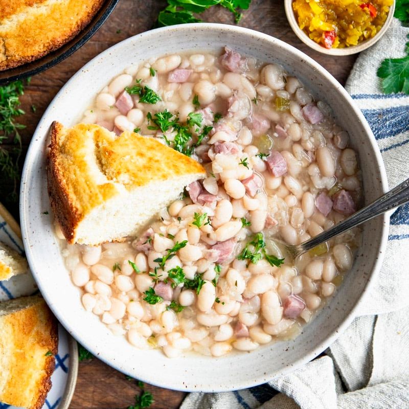 Ham and beans