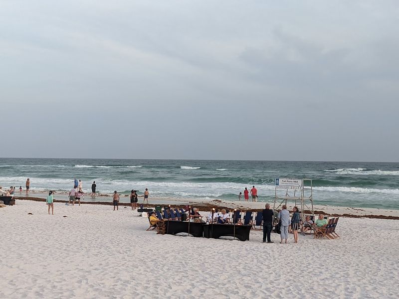 The Beach Itself — Pure White Sand Meets Gulf Blue Water
