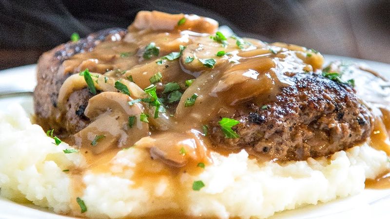 Frozen Salisbury steak