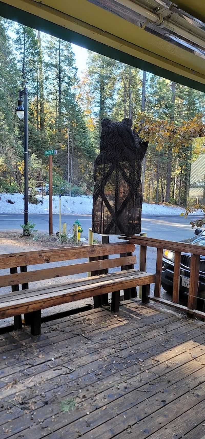 Outdoor Seating with Stunning Forest Views