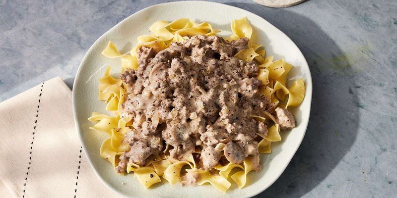 Beef stroganoff
