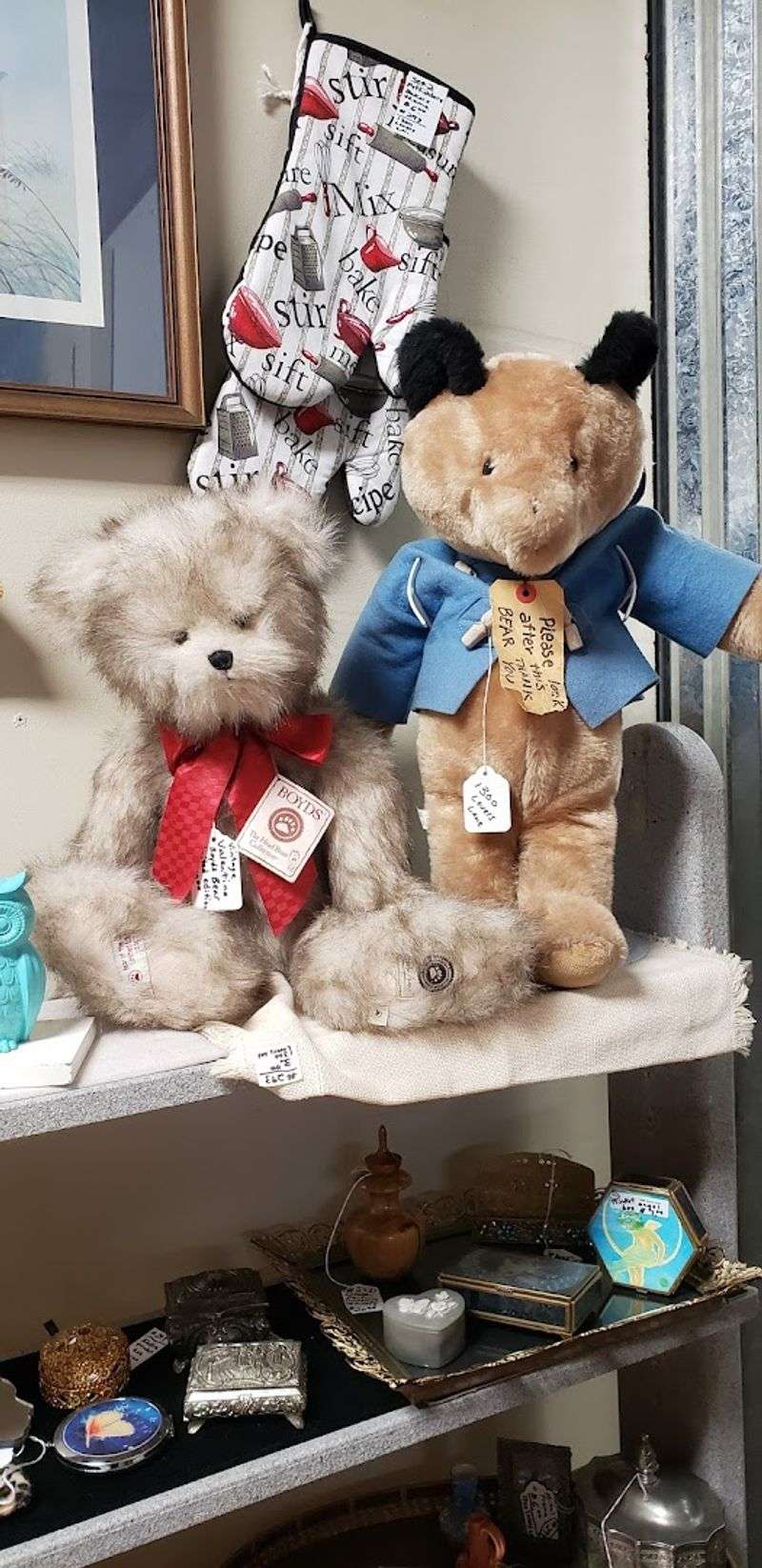 Vintage toys, clothes, jewelry, and playful finds