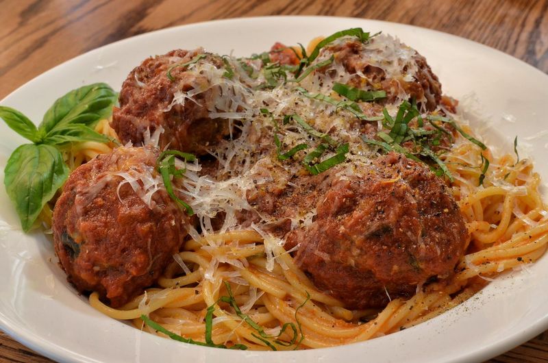 Spaghetti and meatballs