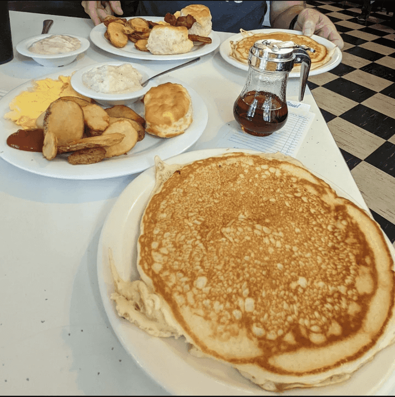 Breakfast Plates Big Enough to Share