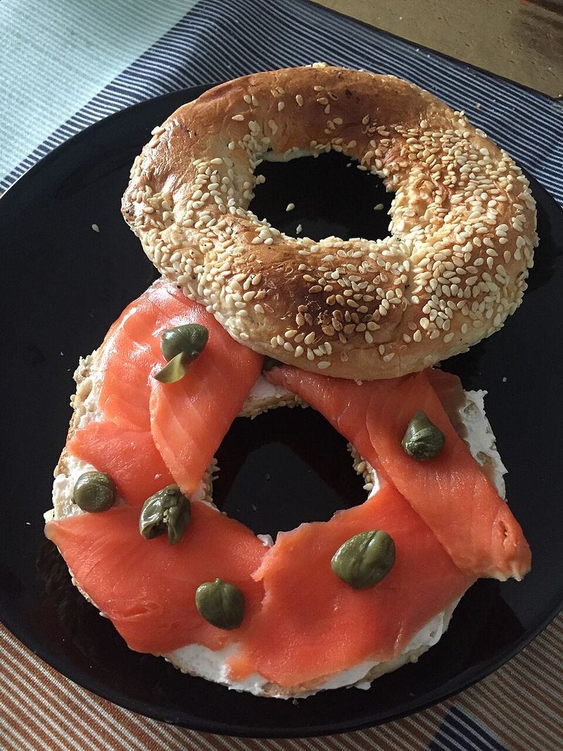 23 Timeless Breakfast Dishes Worth Rediscovering 19 Bagel with Lox and Cream Cheese