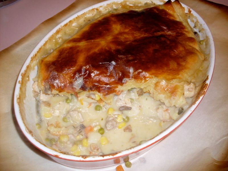 Frozen pot pies
