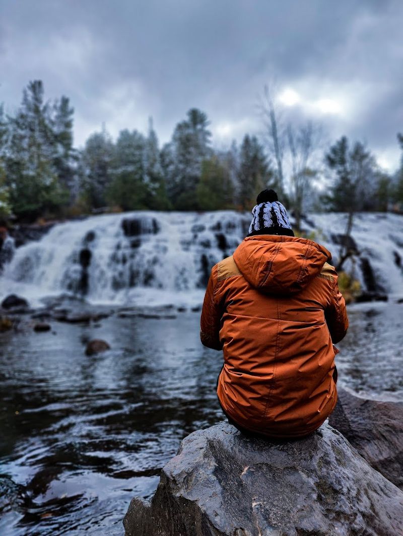 Visiting Bond Falls in Winter
