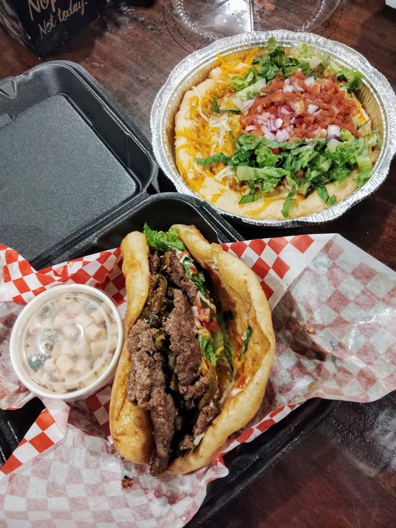Double Cheeseburger Frybread — A Crowd Favorite