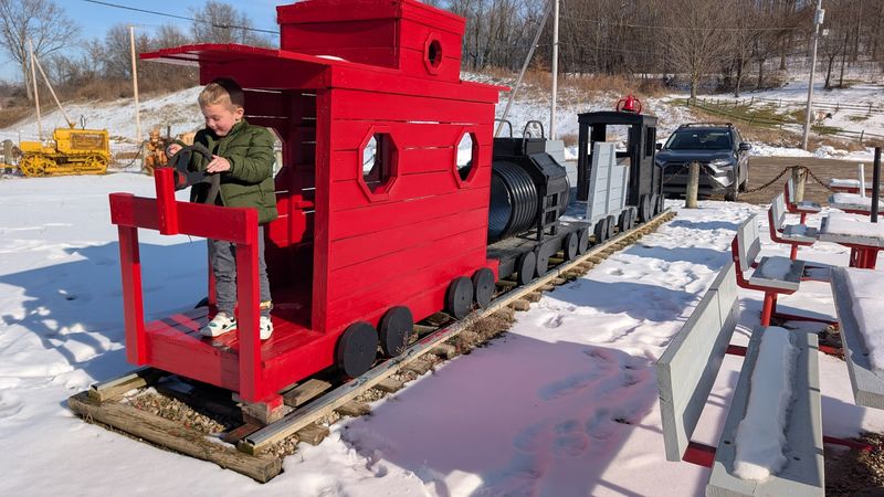 Outdoor Train Play Area for Kids