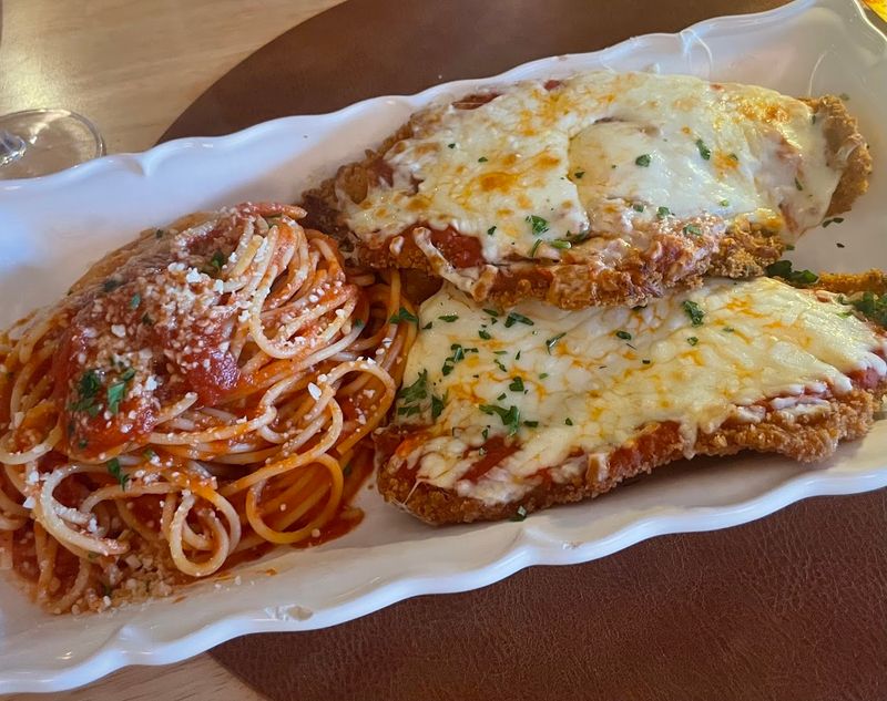 Chicken Parmigiana So Big It Feeds Two