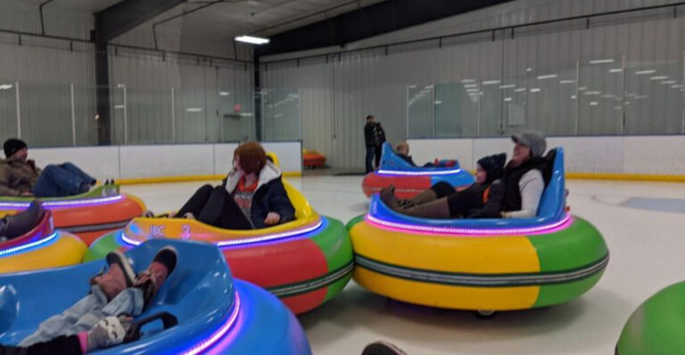 Enjoy a fun bumper car ride on ice at this Michigan indoor rink