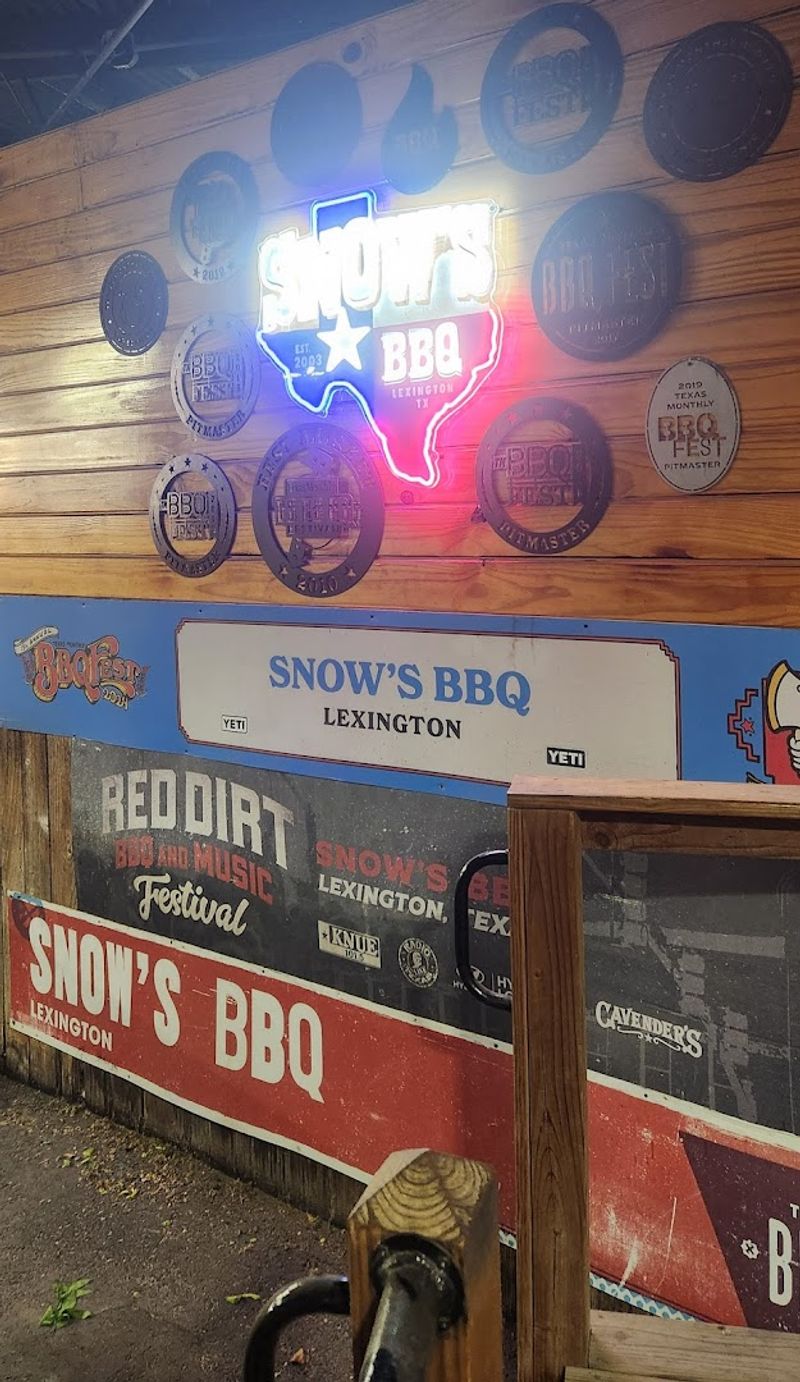 Texas BBQ Spots Where the Brisket Alone Is Worth the Journey 3 Snow's BBQ - Lexington, Texas