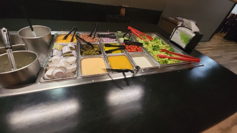 A Salad Bar With Solid Variety