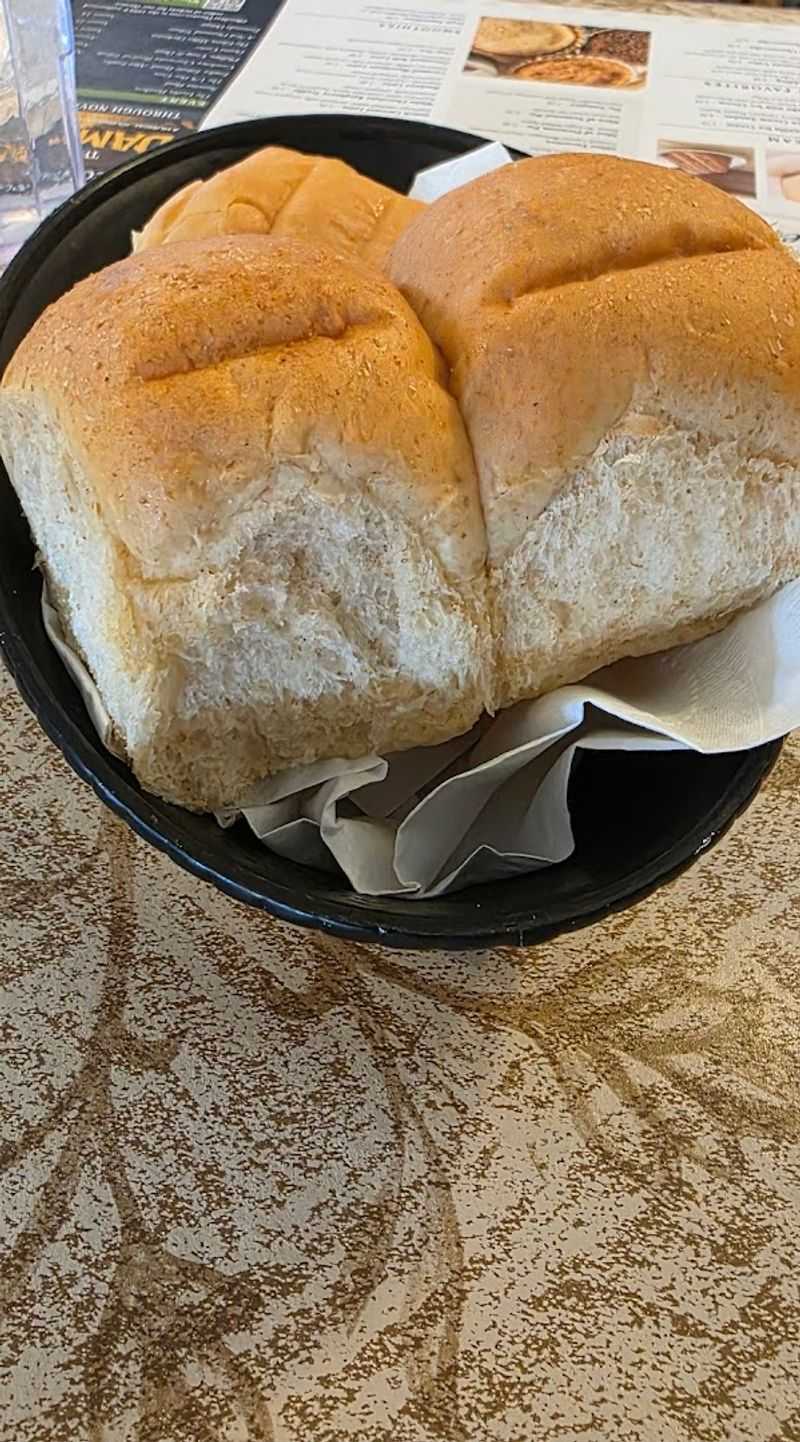 Freshly Baked Rolls and Peanut Butter Spread