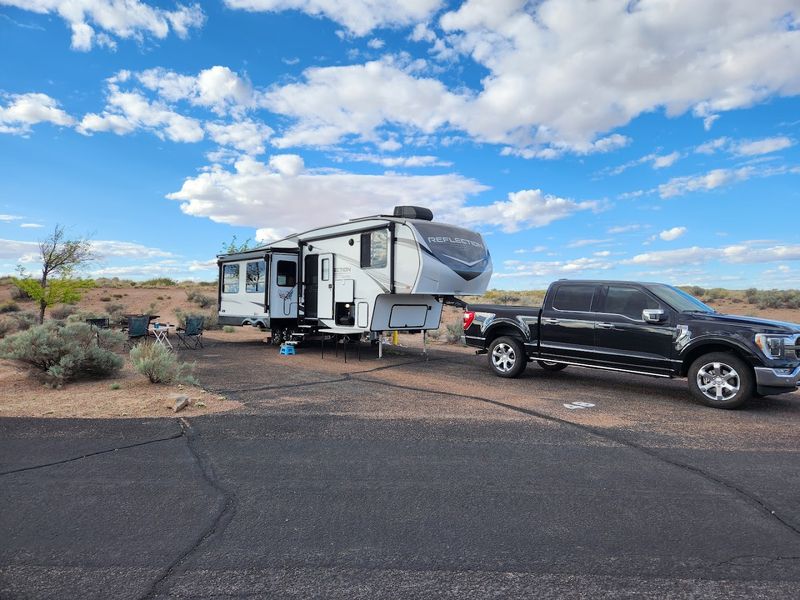 Full RV Hookups and a Clean Dump Station